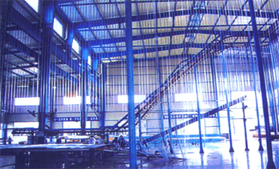 Powder coating line