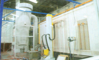 Powder coating line